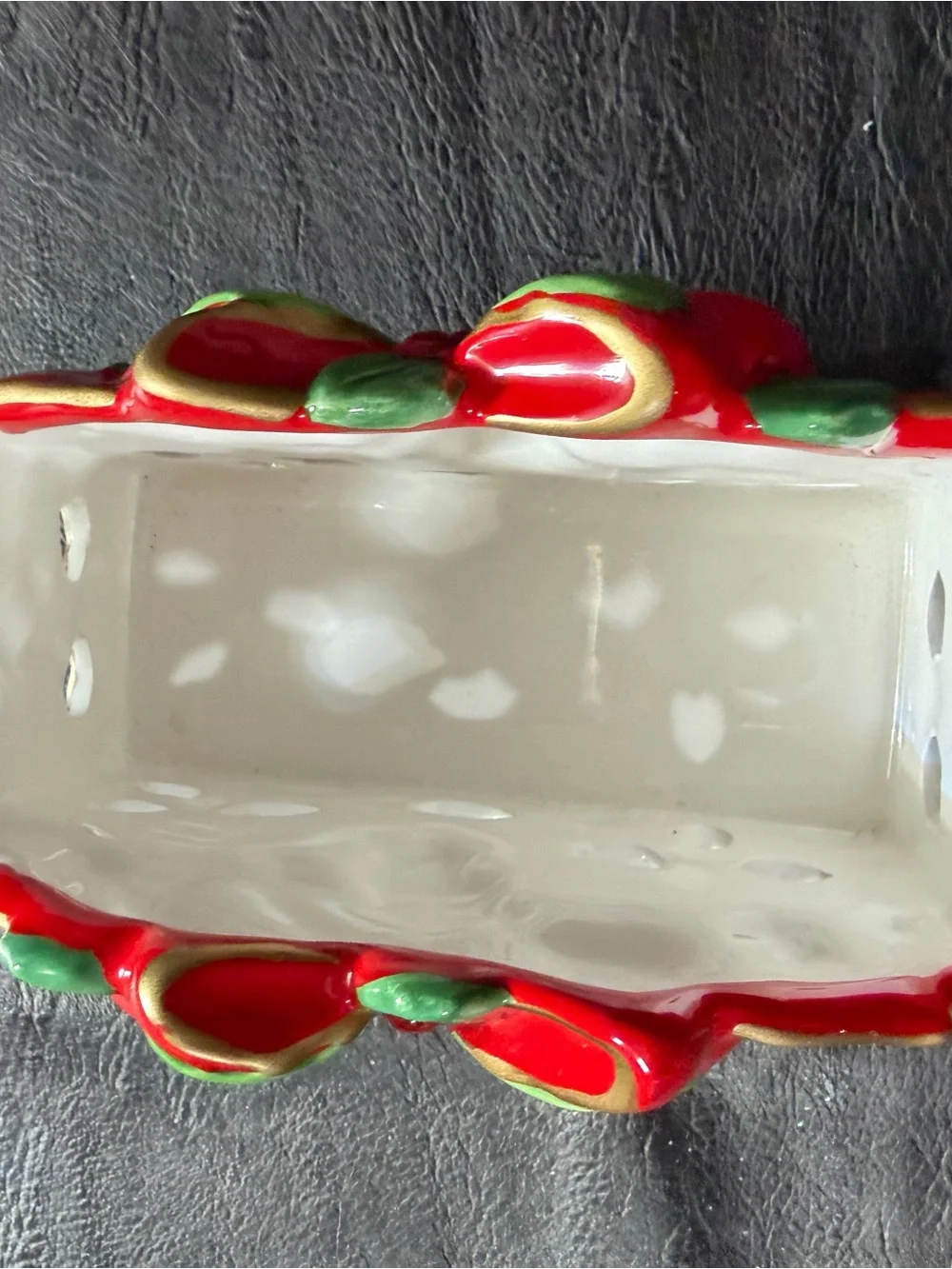 Festive Red & Green Holiday Napkin Holder